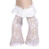Gearmax 6 Pairs Vintage Ankle Socks Lace Ruffle Frilly Socks