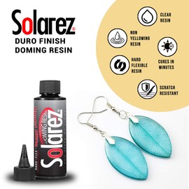 Solarez UV Cure Duro Finish Doming Resin - for DIY Jewelry Making Casting & Coating (2 Oz) .- No Waiting! Duro - Fast UV Solar Cure Doming Resin - Made in The USA!