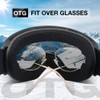 ZIONOR X Ski Snowboard Snow Goggles OTG Design for Men
