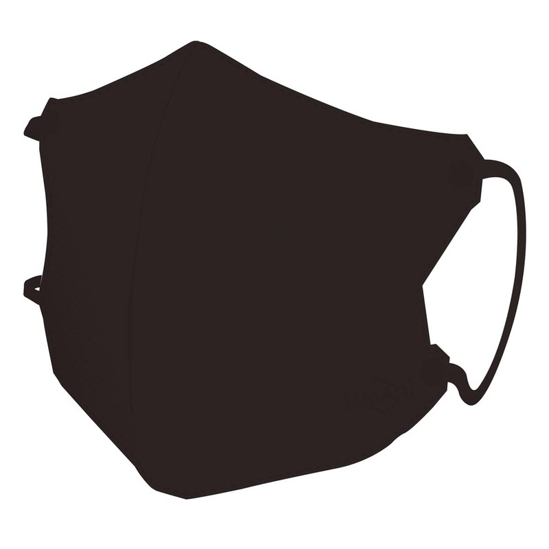 Advanced 3D Non-Woven Mask, Light Black, Large Size, Approx. 6.0