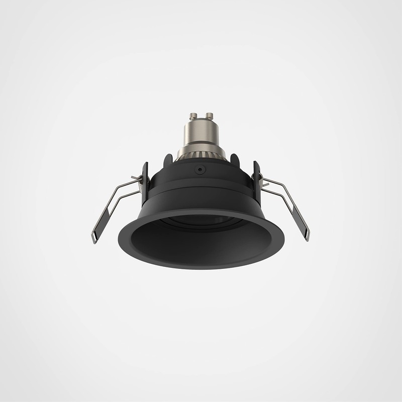 Astro Minima Slimline Round Adjustable Fire-Rated Indoor Downlight (Matt Black),