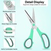 6 Pack Scissors Set, Rkqoa 8" Scissors All Purpose- Comfort-Grip