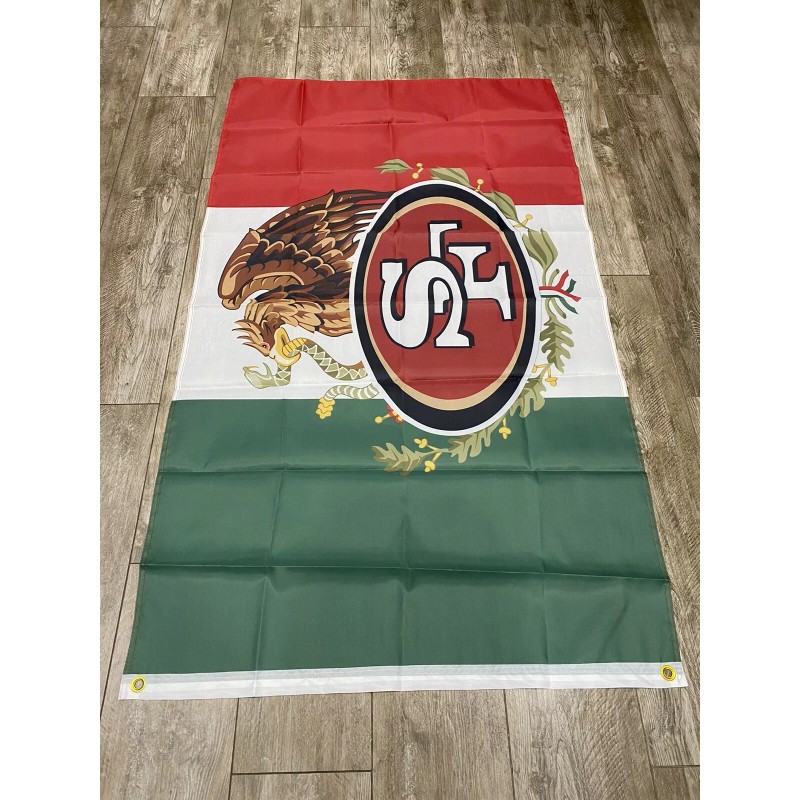 San Francisco 49ers Mexican Flag 3' x 5' Banner Quest