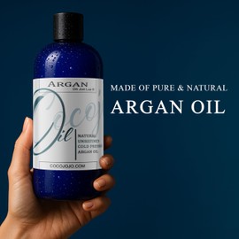 Moroccan Argan Oil Pure & Natural Cold Pressed Extra Virgin Unrefined Argan Oil 16 Oz for Hair, Face Skin Deep Penetrating Moisturizer Hair Growth Argon Moroccan