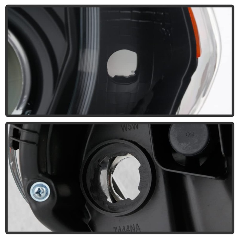 ACANII - For 2014-2020 Toyota 4Runner Halogen Black Projector Headlights