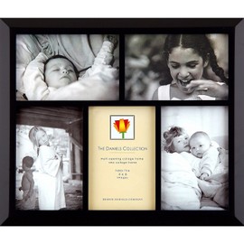Display a 4x6 photo story in wooden ebony-black by Dennis Daniels - 4x6