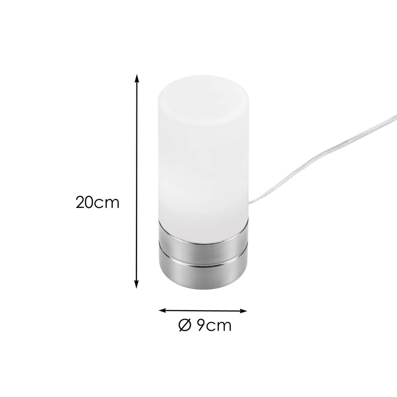 meineWunschleuchte Table Lamp with Touch Dimmer in Subtle Design -