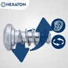 HEXATON Euro Screws with Round Head - 6.3 x 16