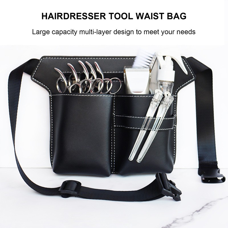 Hairdressing scissors bag barber toolkit hair stylist multifunctional hairdressing bag