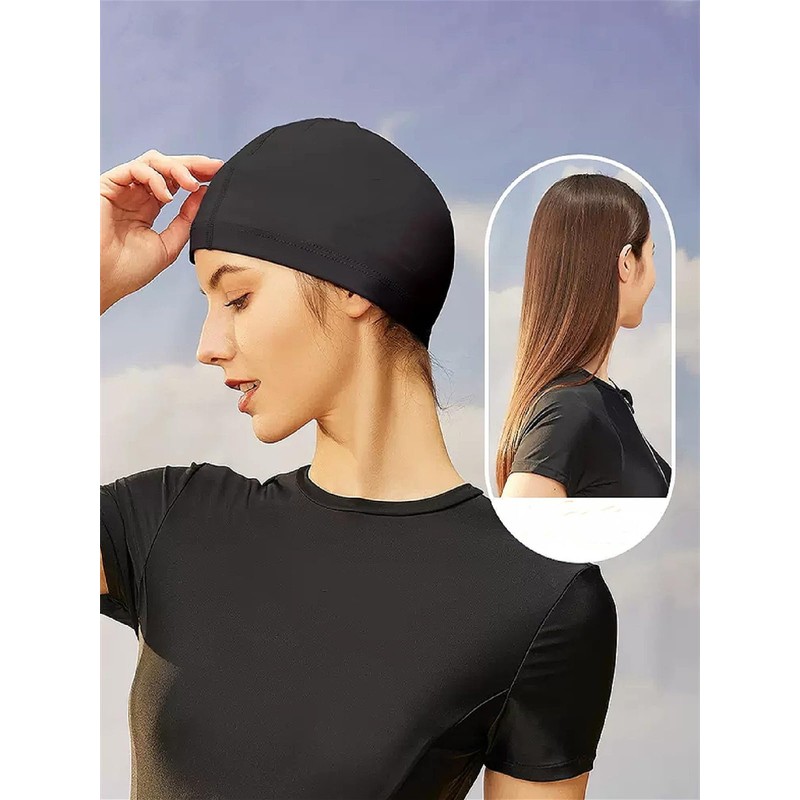 ALLVD Swim Cap, One Size Fits Most, Unisex, Adults, Quick