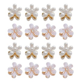 Trsnzul Small Hair Clips, Pack of 20 Hair Clips, Women's Hair Clip, Mini Hair Clips, Crystal Hair Clips, Pearl Hair Clips, Metal Clips, Glitter for Women and Girls