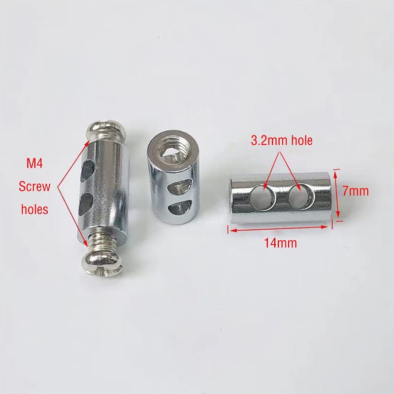 30 Pcs Upgraded Wire Rope Cable Clamps Double Hole Cable