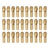 HARFINGTON 30pcs Brass Collet 0.8mm Brass Drill Chucks Mini Electric