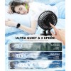 USB Desk Fan, Mini Portable, 3 Speeds Desktop Table Cooling,