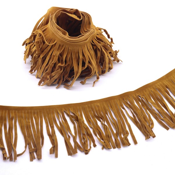 2 Metres Long (x 10 cm Width) Fringe Trim, Double-Sided