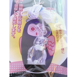 Light Up Switch Cord - Owl (Transparent Skeleton), 20.9 - 43.3 inches (53 - 110 cm), Convenient Sleeping Goods, Children's Room, Living Alone, Absorbs Sunlight and Lighting Fixtures in a Short Time
