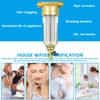 Water Filter, Reusable, 1 Inch Backwash Filter, Flushable Fine Filter