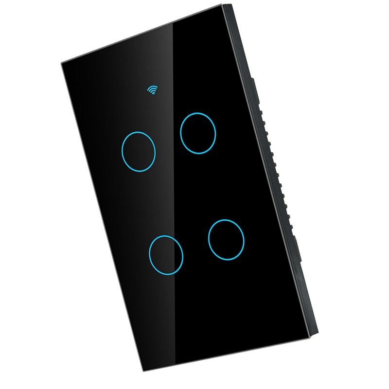 WiFi Touch Screen Switch Single Circle for 4‑Way AC