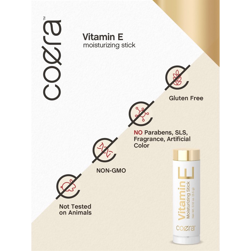 Coera Vitamin E Moisturizing Stick for Lips | .12 oz