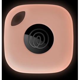 Geiomoo Silicone Case for Tile Mate (2024) Tracker, Soft Flexible Scratch Resistant Protective Cover with Carabiner (Luminous Pink)