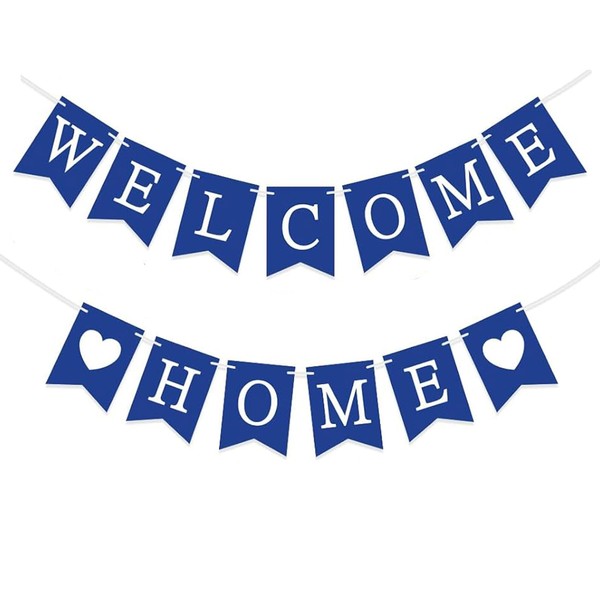bng-bng Welcome Home Decorations Banners Welcome home Bunting Backdrop for
