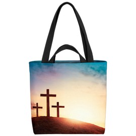 VOID Golgota Crosses Landscape Bag 33 x 33 x 14 cm 15 L Shopping Bag Shopper Shopping Bag, multicoloured, Casual