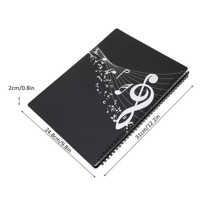 Sheet Music Folder A4 Size ABS Waterproof Music Sheet File