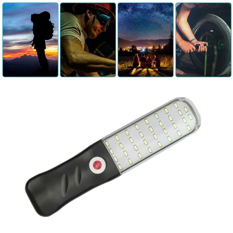 Solar Rechargeable LED Work Light with Magnetic Back Cover Super