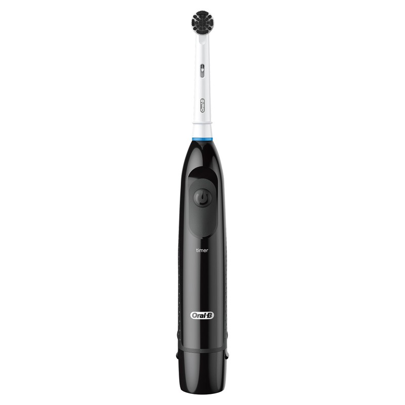 Oral-B Pro 100 Charcoal, Battery Powered Electric Toothbrush, Black
