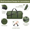 Finnhomy 2PK 120L Foldable Rolling Duffel Bag with 3 Wheels,