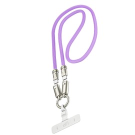 EndlesShine Phone Lanyard Charging Cable, Type-C to USB-C 120cm 240W Fast Quick Charge Crossbody USB-C Strap 480Mbps Data Sync Anti Theft Purple Shoulder USB2.0 OTG Cord