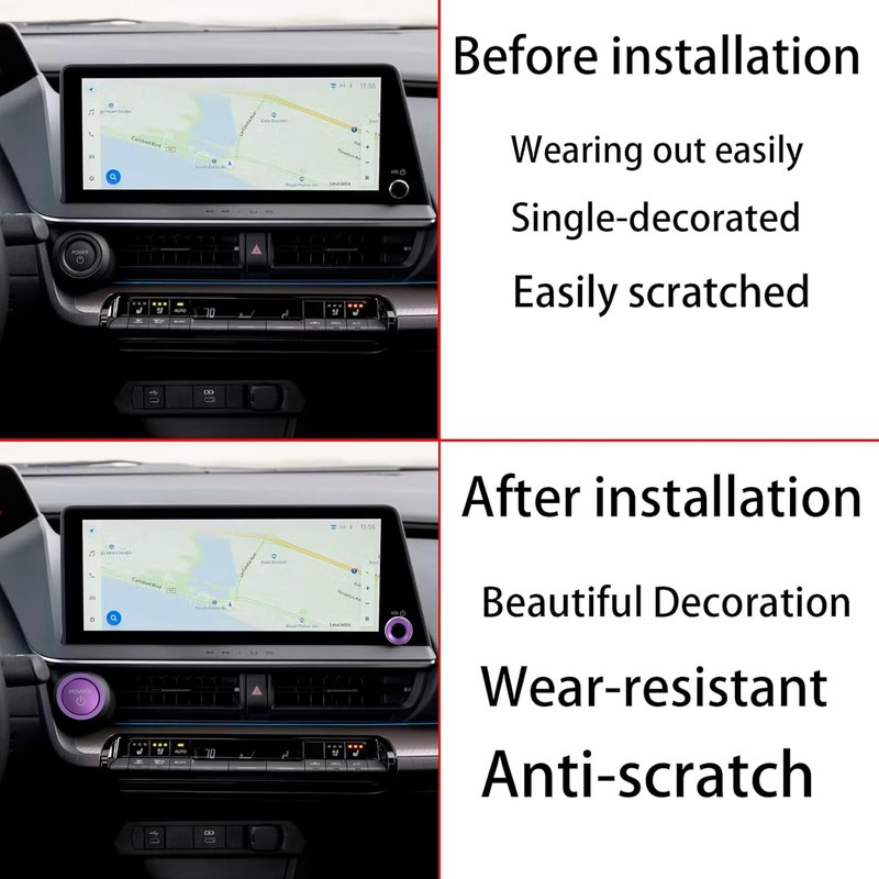 HDUFC for Toyota Prius 2025 2024 2023, Volume knob Cover,