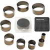 YKSPLUSK Leather Circle Cutter Tool Set, 9 Pieces Circle Punch