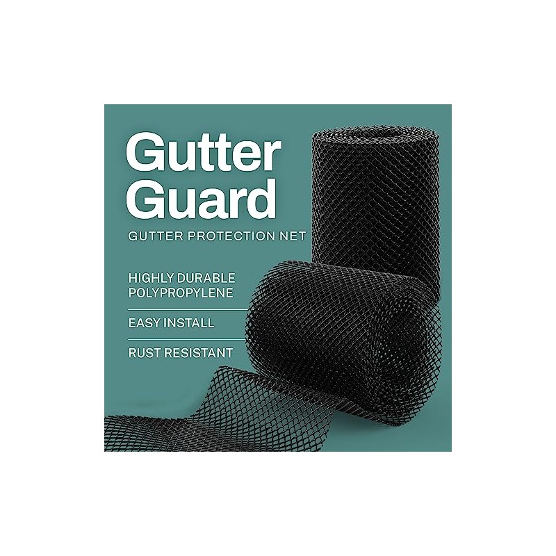 Home Intuition 2-Pack Leader and Gutter Guard from Leaves, Twigs,