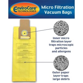 For Kenmore EnviroCare Vacuum Cleaner Dust Bags fit Kenmore Upright Type U/L 3 Pack