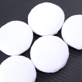 PACKOVE 5 Pcs Cotton Loose Powder Puff Soft Round Makeup Puff for Body Powder for Salon and Home Use Gentle Delicate