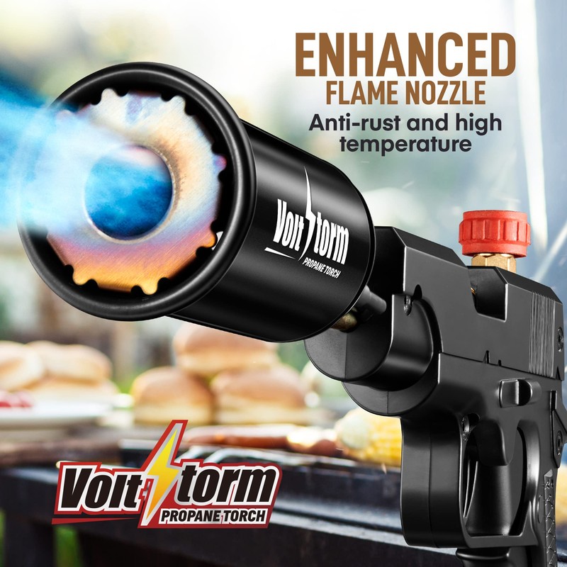 Propane Torch 400,000 BTU High Output, Kitchen Cooking Torch, High