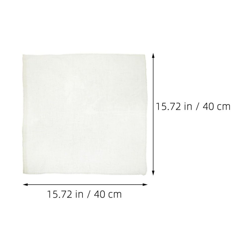 Kichvoe Unbleached Cotton Cheesecloth 12pcs Fabric Reusable Fine Mesh Cloth