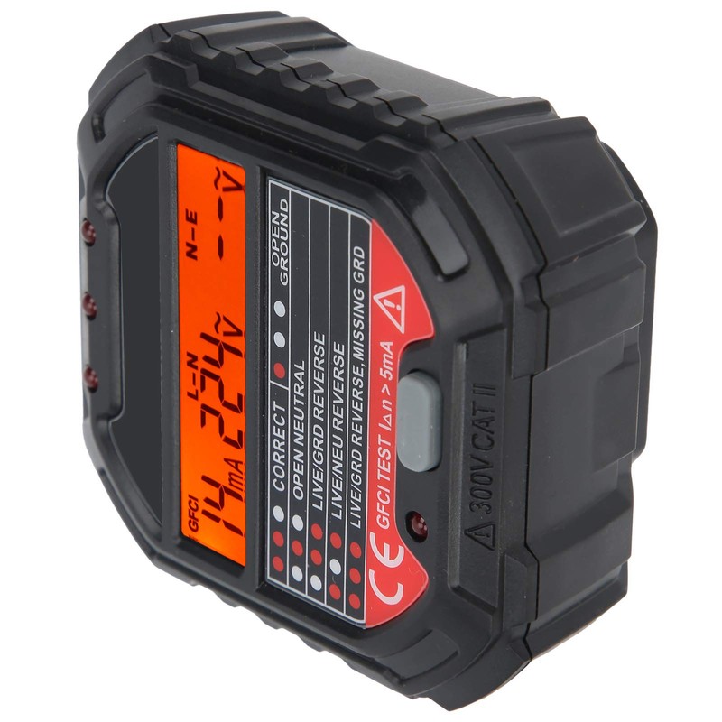 Probador de Toma de Corriente HT107B Detector de Circuito Eléctrico