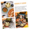 Ciieeo Stainless Steel Appetizer Dish Creative Condiment Plate for Sauces