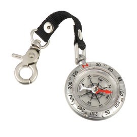 SUPVOX 2 pcs Zinc Alloy Compass Keychain Pendant Vintage Design for Camping Hiking Portable and Sturdy Key Ring Accessory for Car Keys