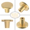 BIGLUFU 12 Pcs Brass Drawer Knobs, Round Kitchen Cabinet Knobs,