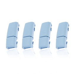 LT Easiyl No Tie Shoelace Buckle Magnetic Tieless Lazy Laces Lock Quick Release Clasp fits Casual Shoes Sneakers Boots Canvas, 2pair Buckle (Blue), 7.3mm