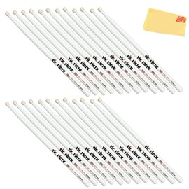 Vic Firth Corpsmaster Signature Snare - Ralph Hardimon 12-Pack - Bundle with Austin Bazaar Polishing Cloth