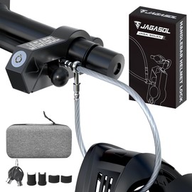 JAGASOL - Bloqueo de casco de motocicleta y bloqueo de freno, antirrobo, bloqueo de manubrio de motocicleta, ciclomotor, scooters, ATV, Dirt Bike Street Bike