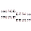 24 Pcs Press on Nails Short Square,YIHONGYUAN Fake Nails Press