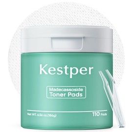 Kestper Madecassoside Toner Pads | 110 Pad Calming Face Pads with Centella Asiatica to Soothe,Balance Skin Tone,Fades Blemishes & Spots | Daily Face Skincare