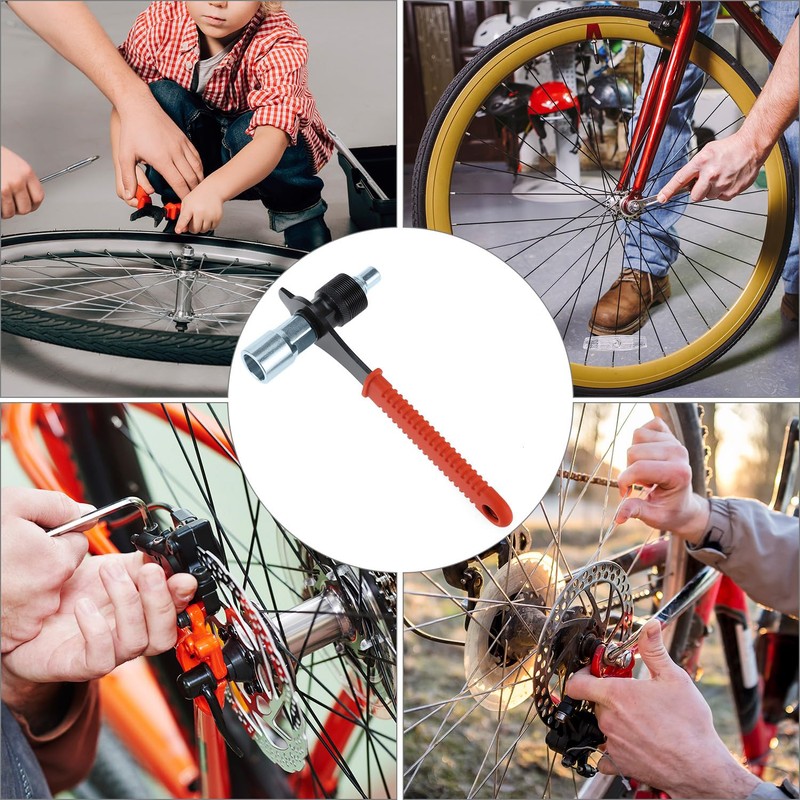 QWORK® Bicycle Crank Puller Tool Kit Crank Puller and 16mm