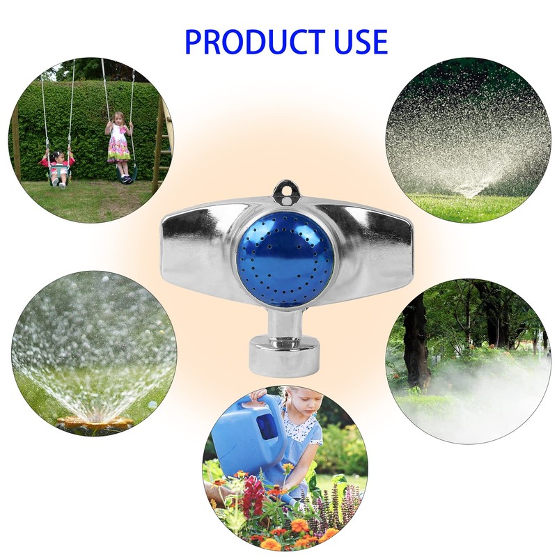 Hourleey 360 Degree Metal Spot Sprinkler, 2 Pack Circle Pattern
