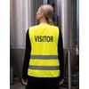 GIDUTEX Safety vest with reflective strips, washable, yellow